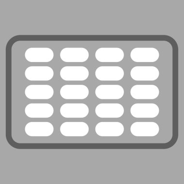 Blister düz simgesi