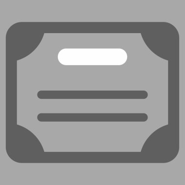 Sertifika Düz Simgesi