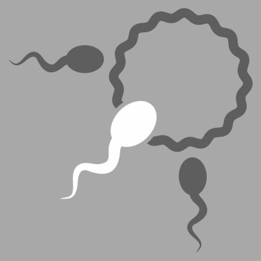 Fertilizasyon düz simgesi