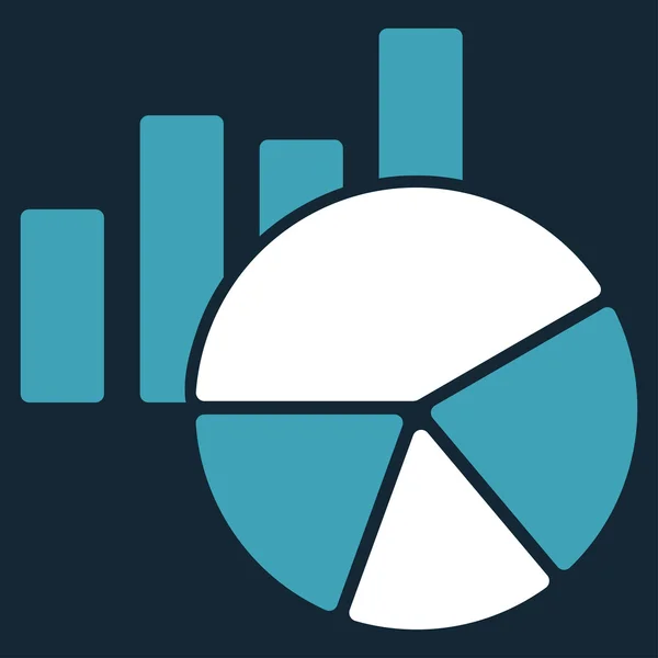 Charts Flat Icon — Stock Photo, Image