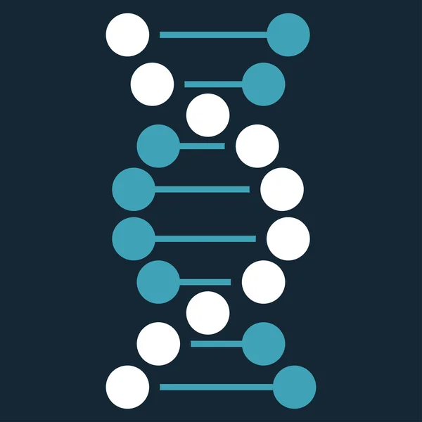 Ícone de dna plana — Fotografia de Stock