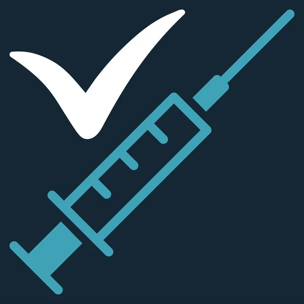 Ikona wykonane szczepienie — Zdjęcie stockowe