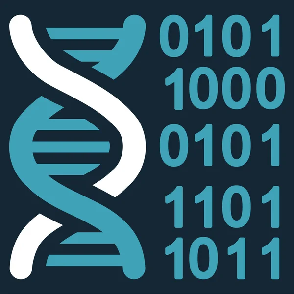 Ícone do código do genoma — Fotografia de Stock