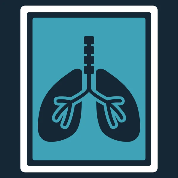 Легені рентгенівського фото значок — стокове фото