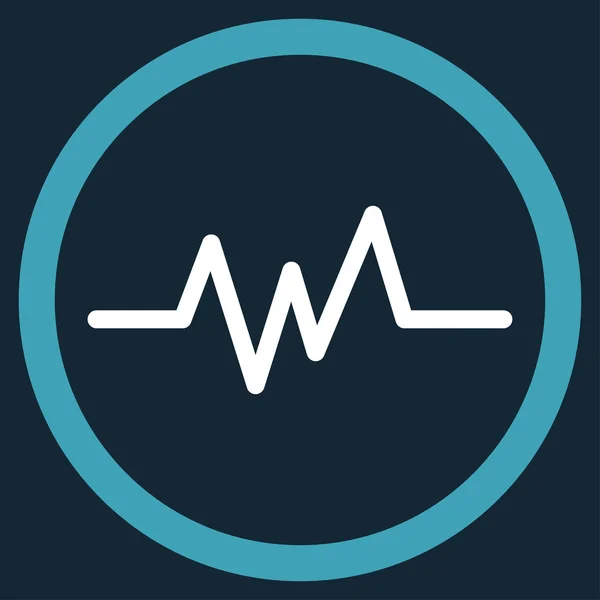 Ícone de monitoramento de pulso — Fotografia de Stock