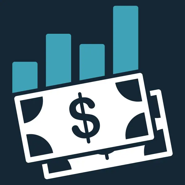 Sales Bar Chart Icon — Stock Photo, Image