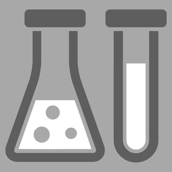 Ploché ikony chemie — Stock fotografie