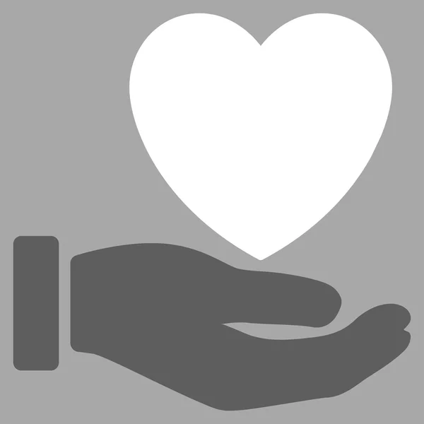 Hjärtat välgörenhet ikonen — Stockfoto