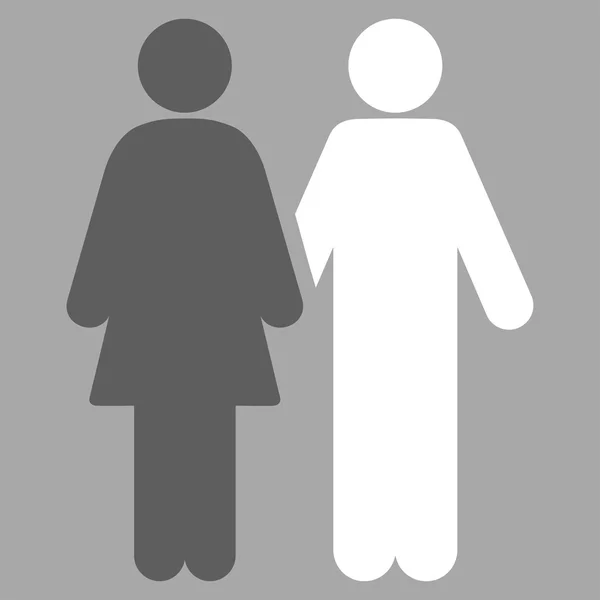 Human Couple Icon — Stock Photo, Image