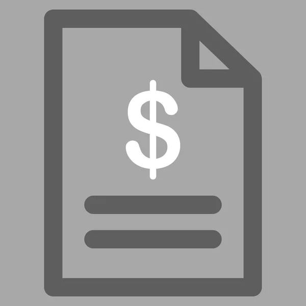 Invoice Flat Icon — Stock Photo, Image