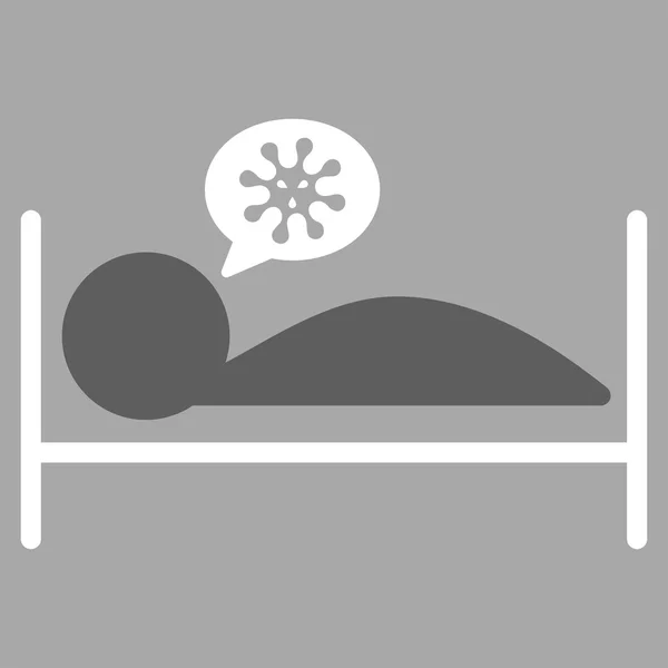환자 침대 아이콘 — 스톡 사진