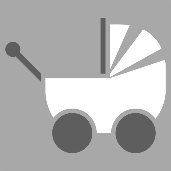 Pram Flat Icon — Stock Photo, Image