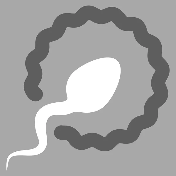 Ikona pronikání spermií — Stock fotografie