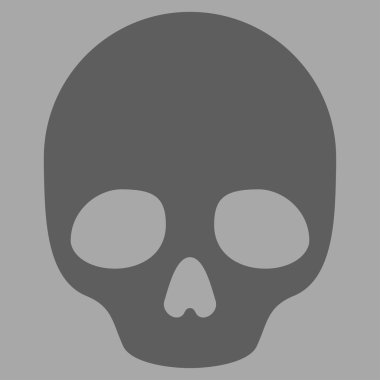 Kafatası düz simgesi