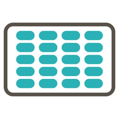 Blister düz simgesi