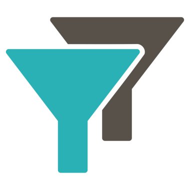 Filtreler düz simgesi