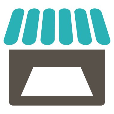 Mağaza düz simgesi