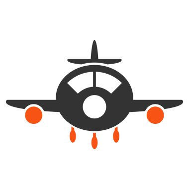 Uçak düz simgesi