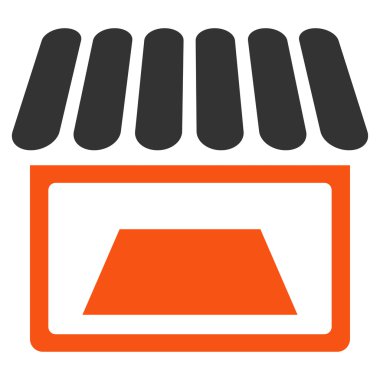 Dükkanı düz simgesi