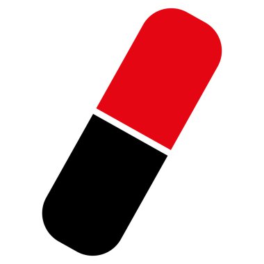 Kapsül düz simgesi