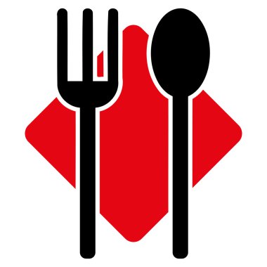 Beslenme düz simgesi