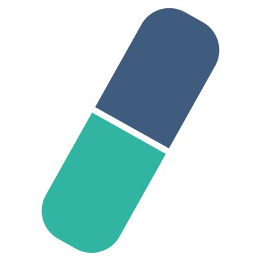 Kapsül düz simgesi