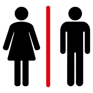 Tuvalet düz simgesi