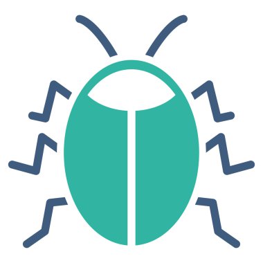 Böcek düz simgesini