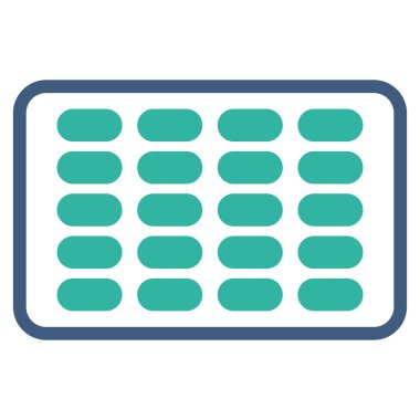 Blister düz simgesi