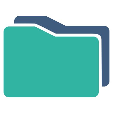 klasörleri düz simgesi