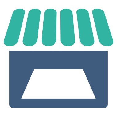 Mağaza düz simgesi