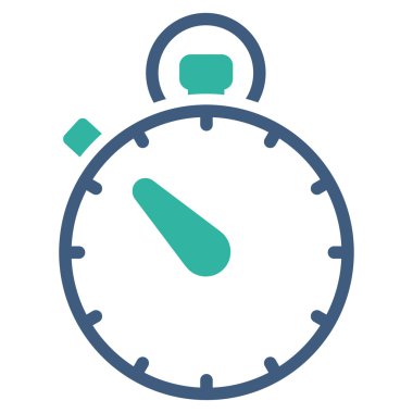 Stopwatch Düz Simgesi