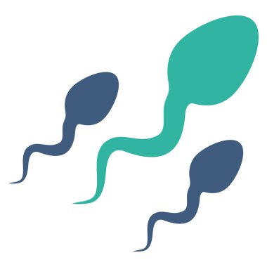 Sperm düz simgesi