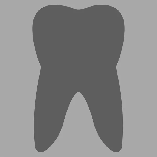Плоский значок зуба — стокове фото