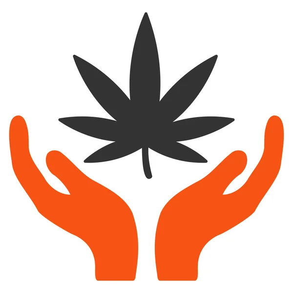 Cannabis vård ikonen — Stockfoto
