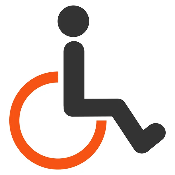 Ícone de pessoa com deficiência — Fotografia de Stock