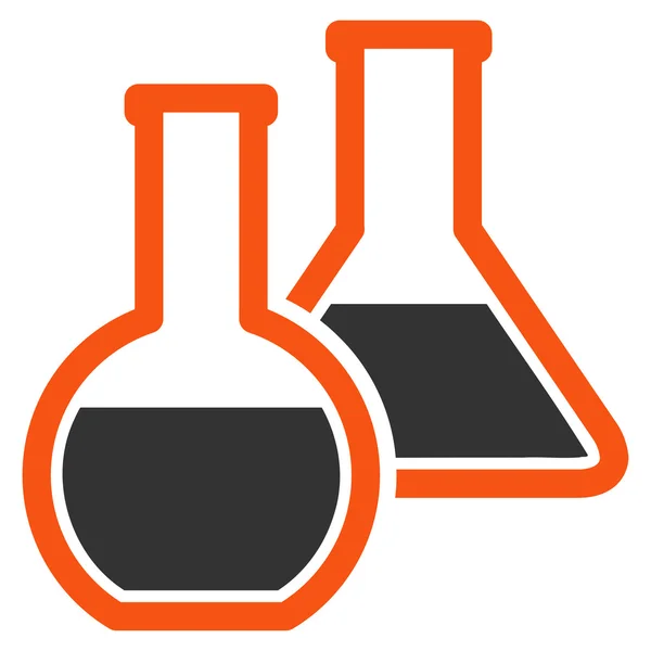 Glas kolven pictogram — Stockfoto