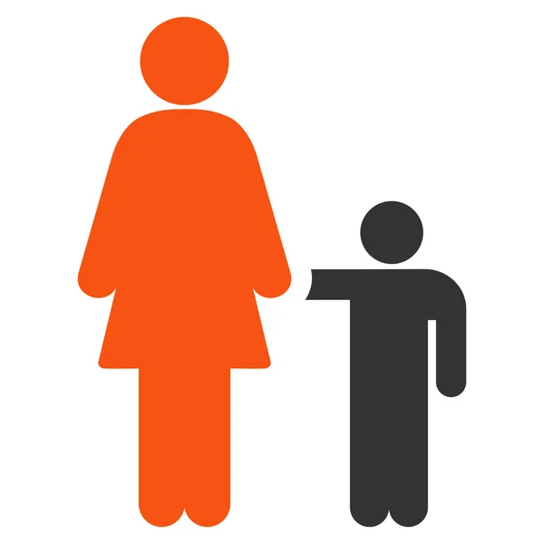 Mother With Son Icon — Stock Photo, Image
