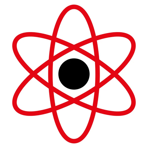 Atom flat ikonen — Stockfoto
