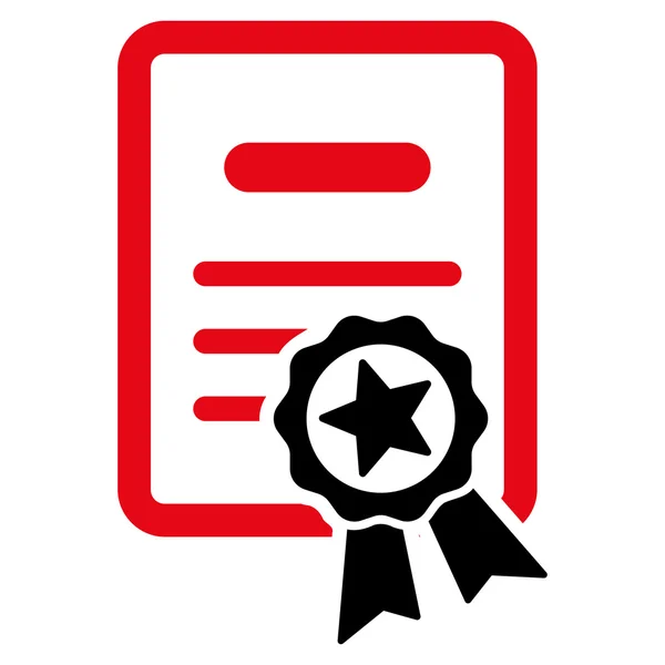 Zertifizierte Diplom-Ikone — Stockfoto