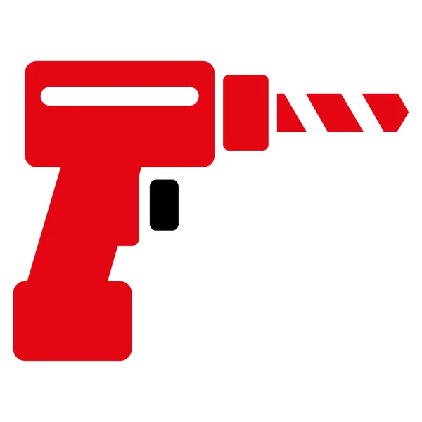 Drill flach Symbol — Stockfoto