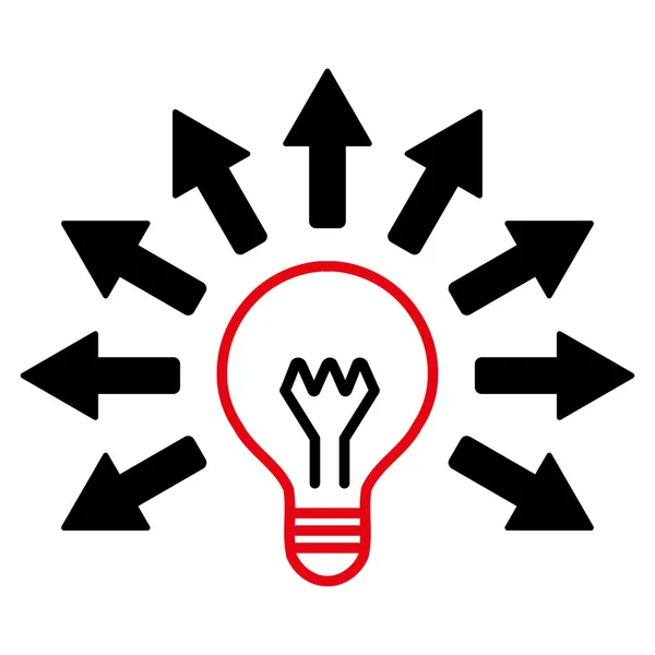 Elektrisch licht pictogram — Stockfoto