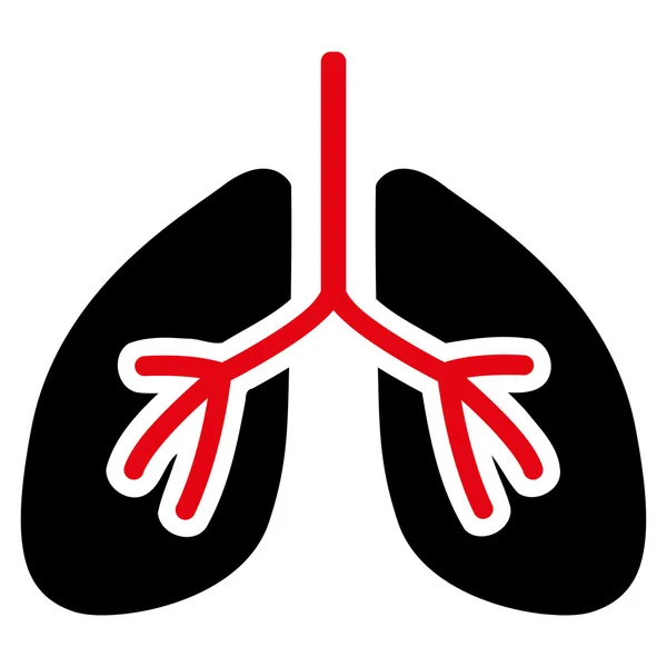 Lungs Flat Icon — Stock Photo, Image