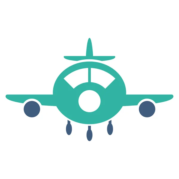 Aircraft Flat Icon — Stock Photo, Image