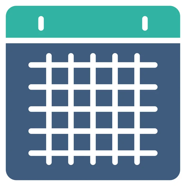 Kalender Platte pictogram — Stockfoto