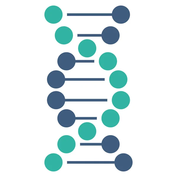 DNA plochá ikona — Stock fotografie