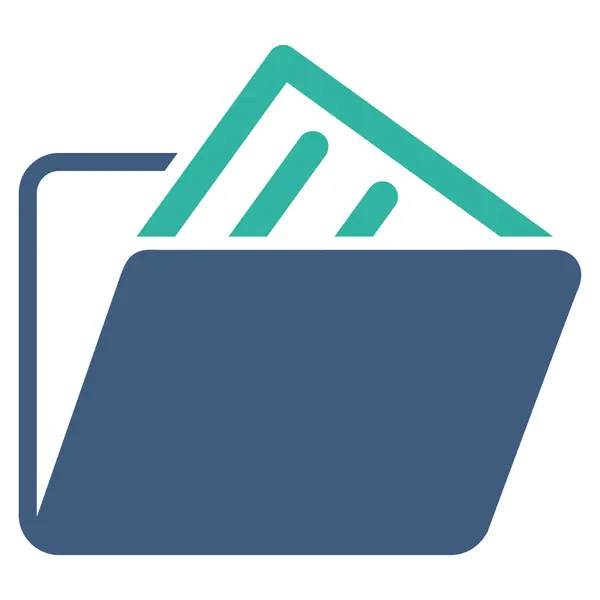 Ikona složky dokumentů — Stock fotografie
