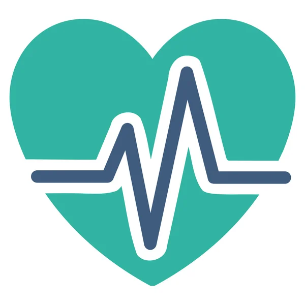 Ikona diagramu serca — Zdjęcie stockowe