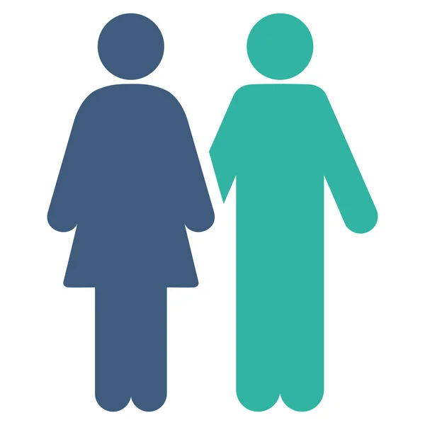 Human Couple Icon — Stock Photo, Image