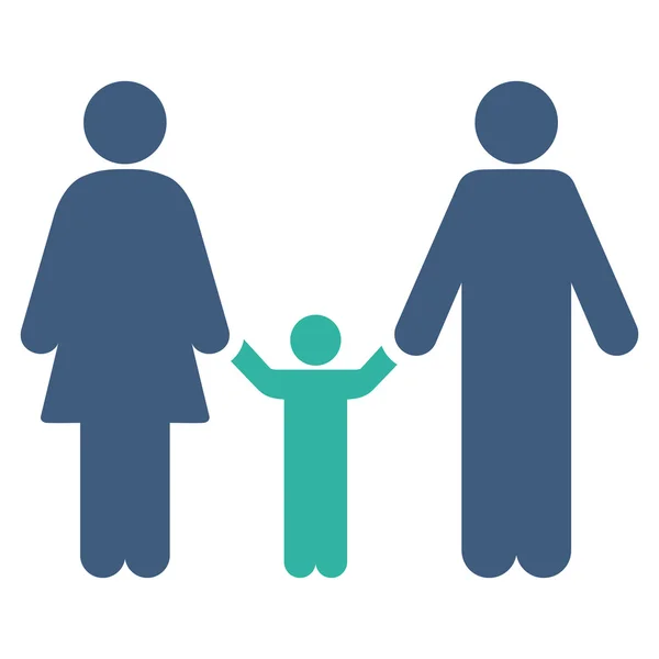 Eltern und Kind-Ikone — Stockfoto